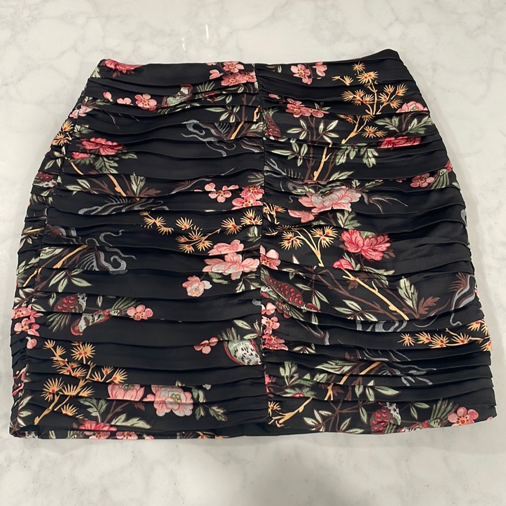 Mango ruched skirt